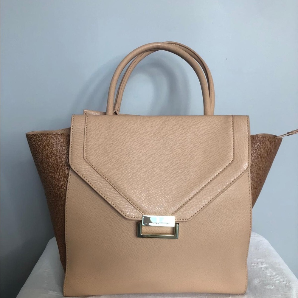 Ivanka Trump Chic Tan and Brown Satchel